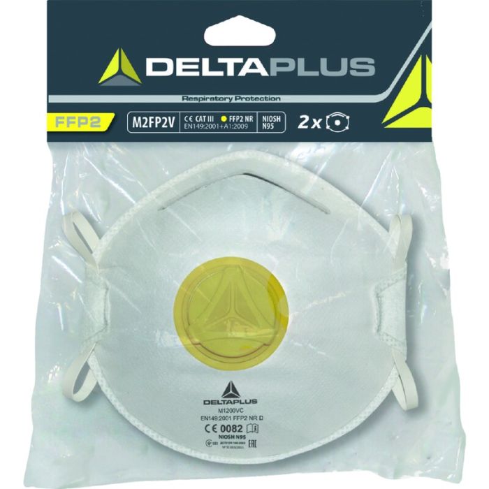 Delta Plus M2FP2V SET 2 MASKERS FFP2+V OP KRT
