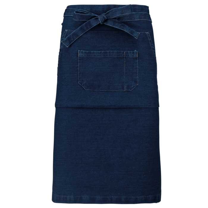 Kariban K887CC Katoenen lang schort Denim One Size
