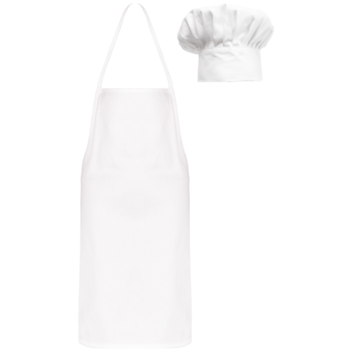 Kariban K884 Chefkok-set voor kinderen White One Size