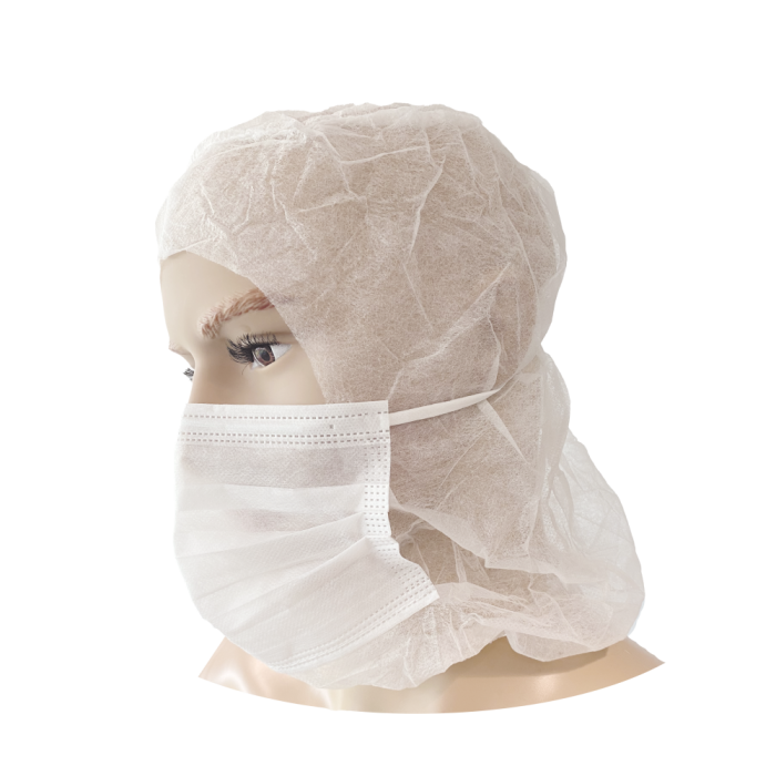 Astro Cap met Mondmasker PP Wit à 100 st