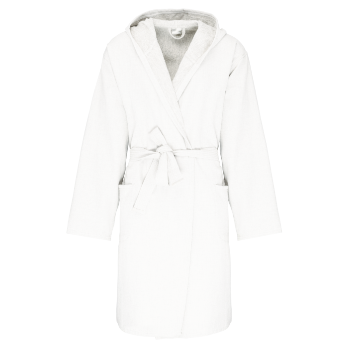 Kariban K140XX Biologische badjas met capuchon White XXL/3XL