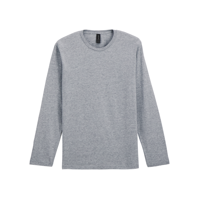Gildan GI64400AX Softstyle® Euro Fit Adult T-shirt met lange mouwen RS Sport Grey 3XL