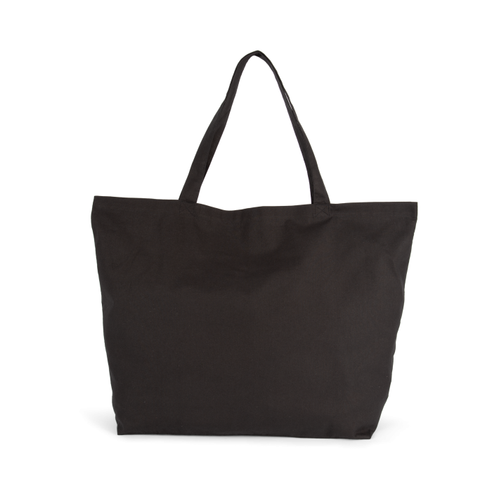 Kimood KI0292 Extra grote shopper van katoen Black One Size