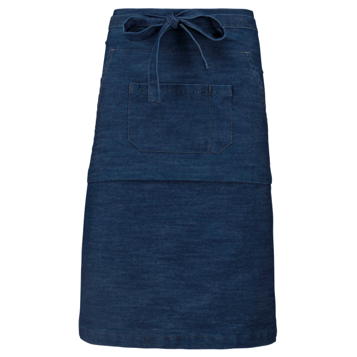 Kariban K897CC Polykatoen lang schort Denim One Size
