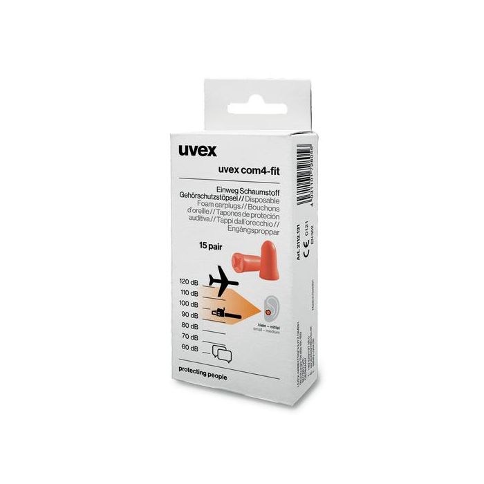 uvex com4-fit 2112131 oranje SNR 33 dB