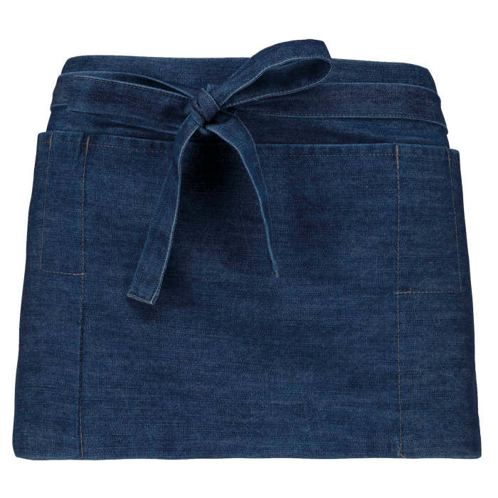 Kariban K896CC Polykatoen kort schort Denim One Size