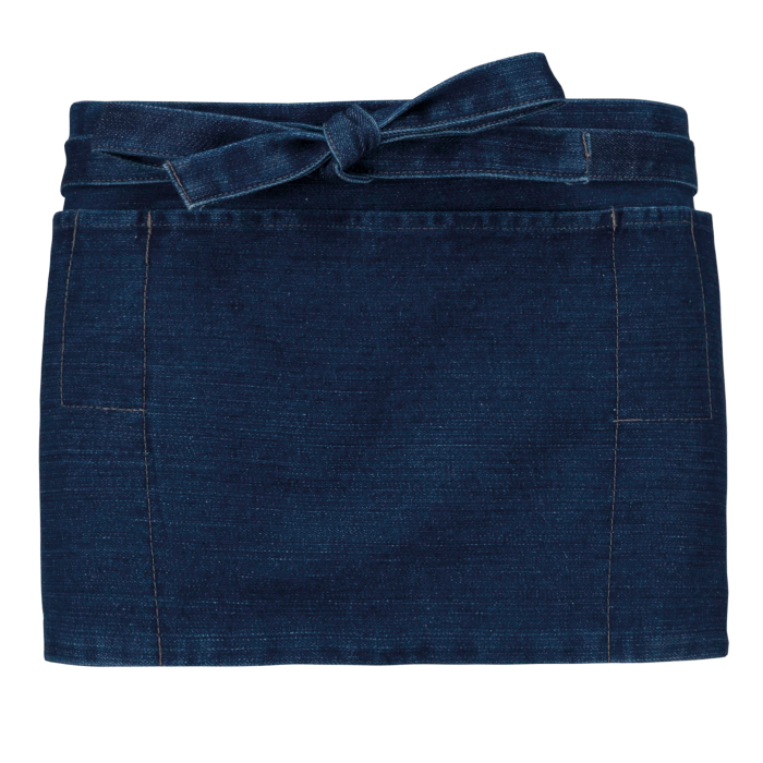 Kariban K886CC Katoenen kort schort Denim One Size
