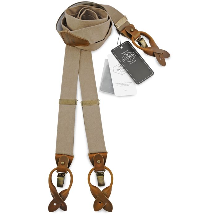 Sir Redman SR35002 WORK bretels taupe denim