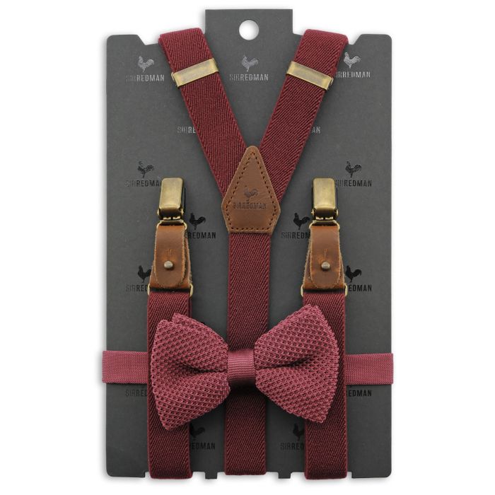 Sir Redman SR20085 ( SRCOMBI20085B ) bretels combi pack Mr. Buck Burgundy