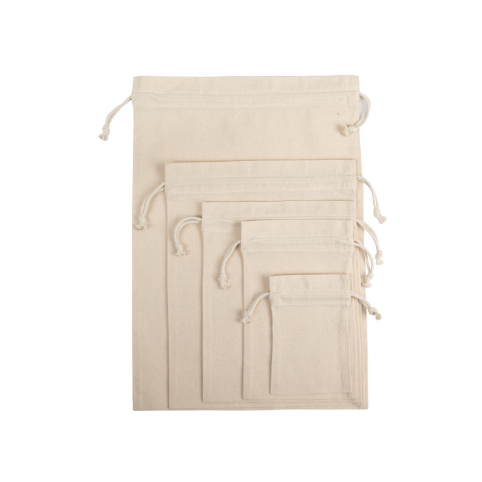 Kimood KI0750L Tas met tunnelkoord Natural L