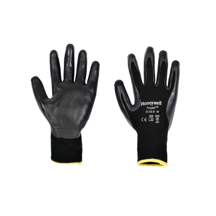 PIP GLOBAL SAFETY 2232231 Polytril Black Polyamide handschoen met nitril coating, voor algemeen gebruik
