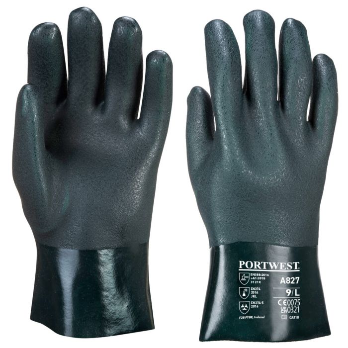 Portwest A827 Dubbel Gedompelde PVC-Handschoen 27cm