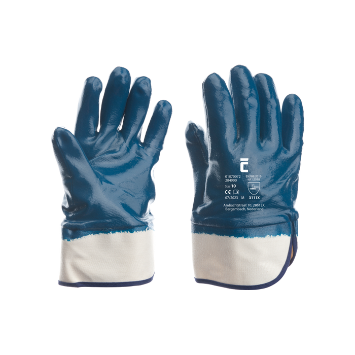 CERVA 01070072 SW 2849 nitril gedoopt handschoenen