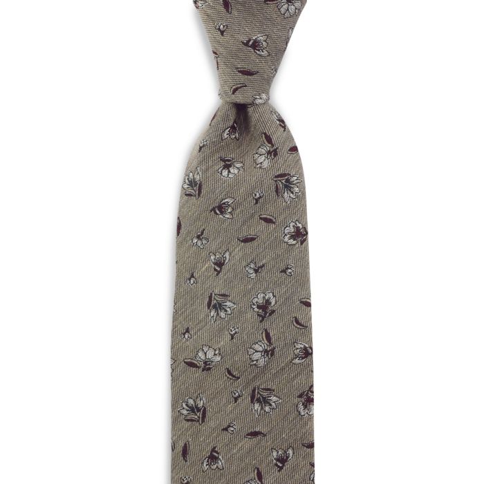 Sir Redman SR22107 ( SRTIE22107 ) stropdas Flower Finesse Taupe