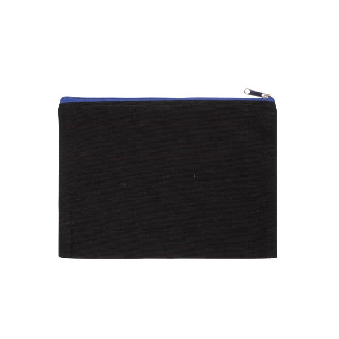 Kimood KI0722 Etui van canvaskatoen - groot model Black / Royal Blue One Size
