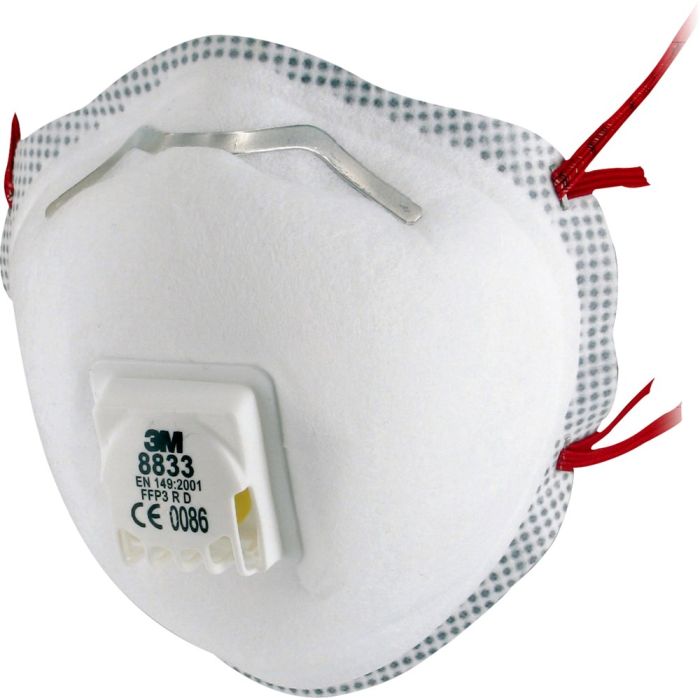 3M 8833 stofmasker FFP3 met ventiel