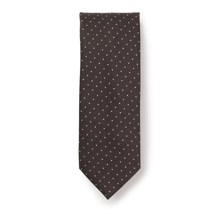 OAKMORE 400004 Streepjes Stropdas Chocolade