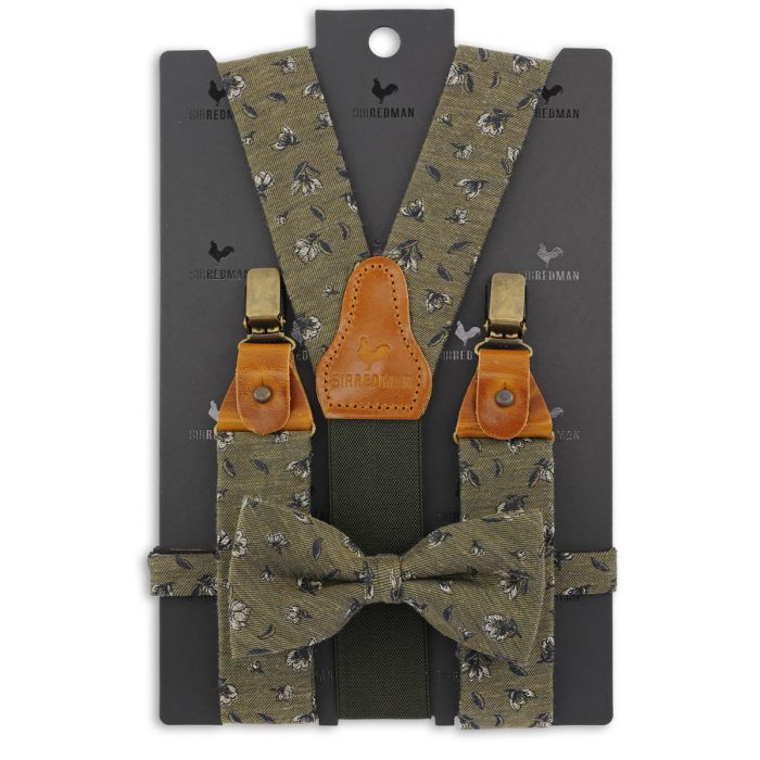 Sir Redman SR20194 ( SRCOMBI20194B ) bretels combi pack Flower Finesse Khaki