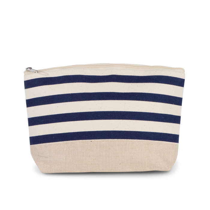 Kimood KI0752 Etui met marineprint voor accessoires Natural / Navy One Size