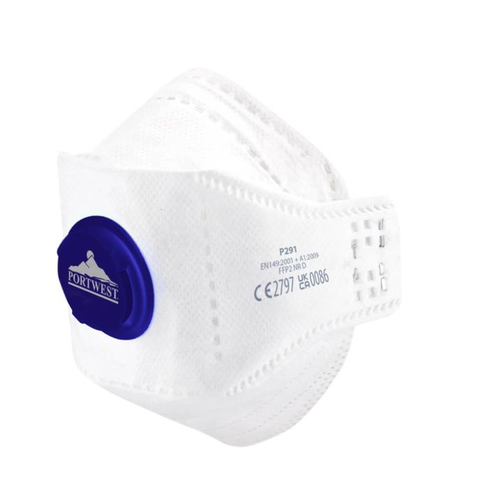 Portwest P291 EAGLE FFP2 gevouwen Dolomite masker met filter (PK10)