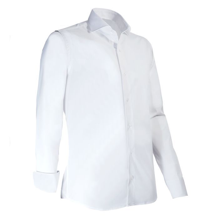 Giovanni Capraro 9361-10 Heren Shirt Extra Lange Mouwen - wit - maat XL