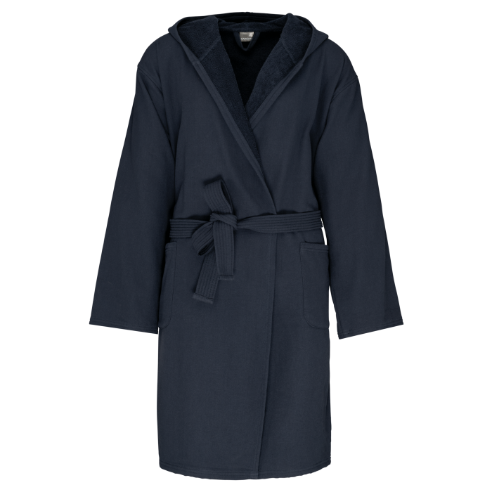 Kariban K140C Biologische badjas met capuchon Navy S/M