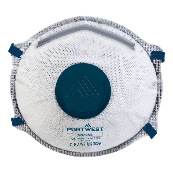 Portwest P223 FFP2 Koolstof Gevouwen Dolomite Masker