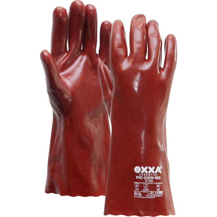 OXXA Essential PVC-Chem-Red 17-135 Handschoen