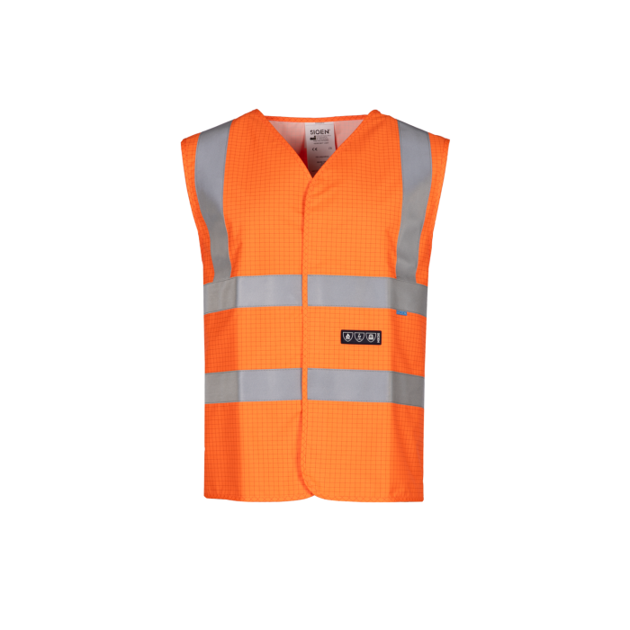 307A Waistcoat Hellisan fluo oranje 5XL