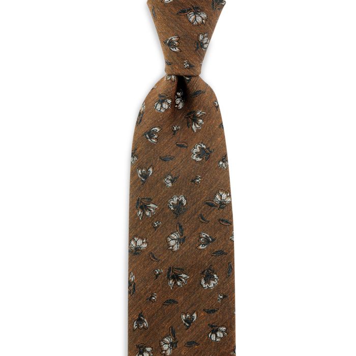 Sir Redman SR22108 ( SRTIE22108 ) stropdas Flower Finesse Bruin