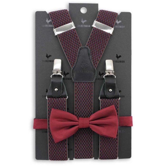 Sir Redman SR20014 ( SRCOMBI20014B ) bretels combi pack Elegance bordeaux