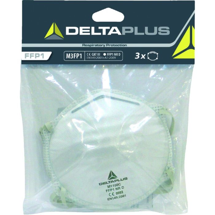 Delta Plus M3FP1 KIT MET 3 HALFGELAATSMASK FFP1