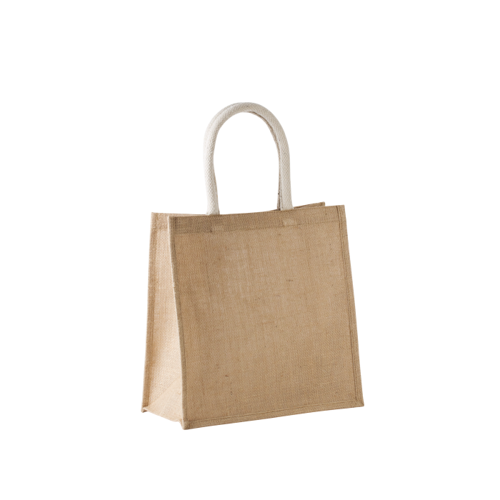 Kimood KI0274N Shopper van jutecanvas - groot model Natural One Size