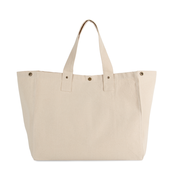 Kimood KI3208N Shopper van verwassen katoen Natural One Size