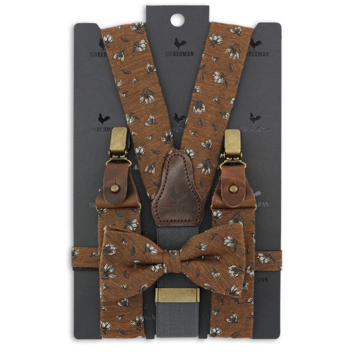 Sir Redman SR20193 ( SRCOMBI20193B ) bretels combi pack Flower Finesse Brown