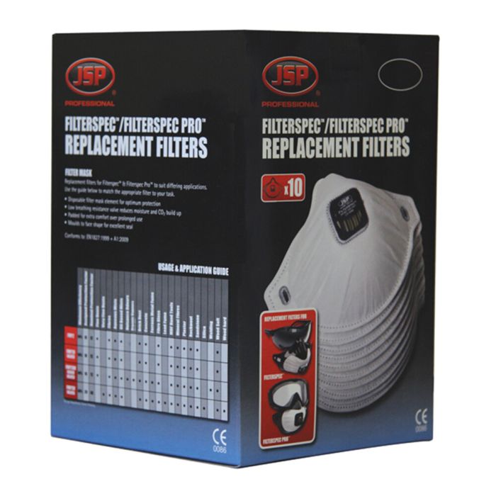 ASG03B Filterspec FFP3V filters/10st