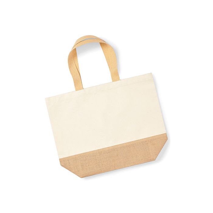 Westford Mill WM452 Jute Base Canvas Bag XL