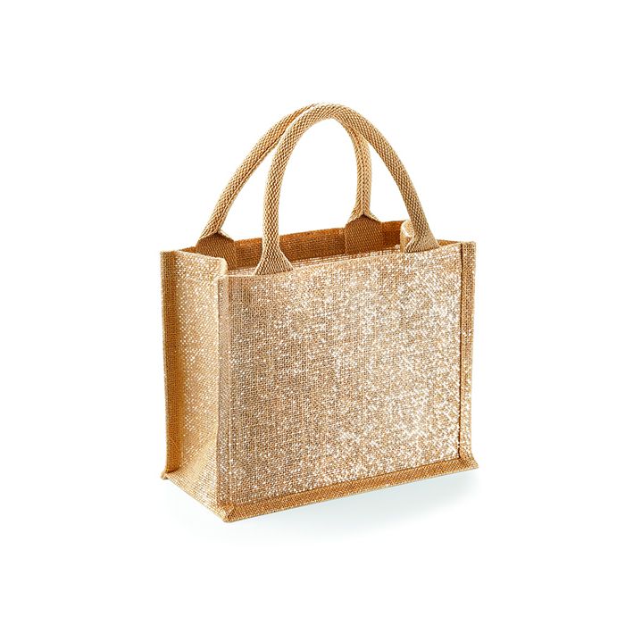 Westford Mill WM431 Shimmer Jute Mini Gift Bag