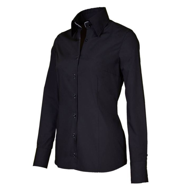 SALE! Giovanni Capraro 29314-16 Dames Blouse 55/45% Katoen/Polyester - Zwart - Maat 40