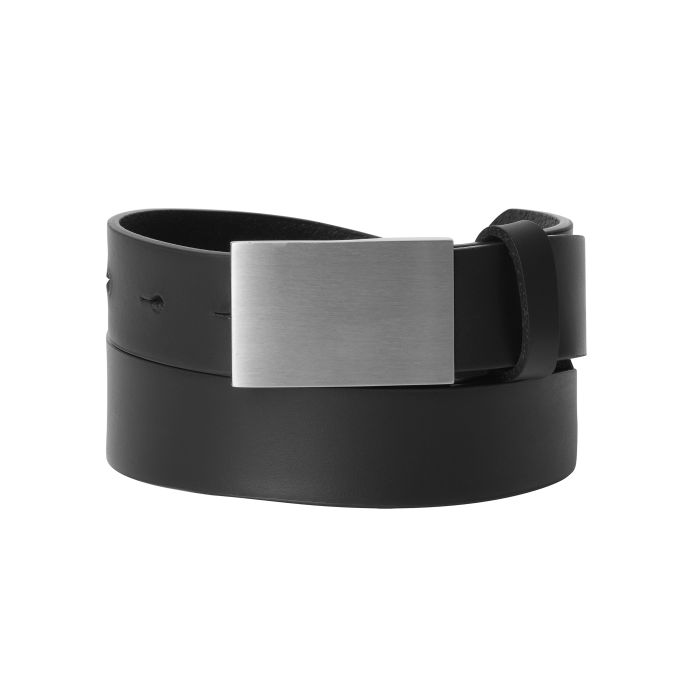 Southwest: Lederen riem, Maat 90 cm Zwart