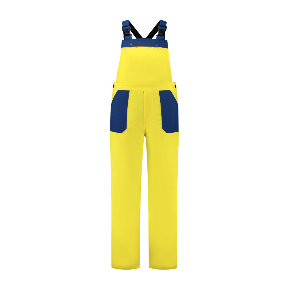 WW4A TB26535 Tuinbroek polyester/katoen geel-korenblauw geel-korenblauw