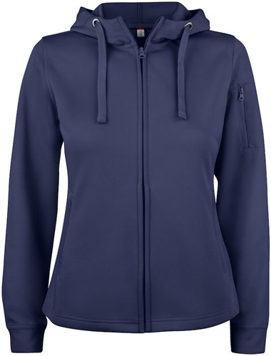 Clique 021015 Basic Active Dames Hooded Sweater Met Rits