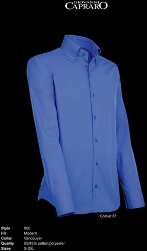 Giovanni Capraro 900-37 Heren Overhemd - Donker Blauw