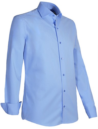 Giovanni Capraro 936-32 Heren Overhemd met stretch - Licht Blauw