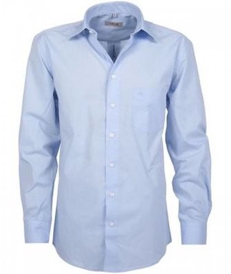 SALE! Pilot Shirt LM - Licht blauw - Maat 45/46 Workwear4All BE